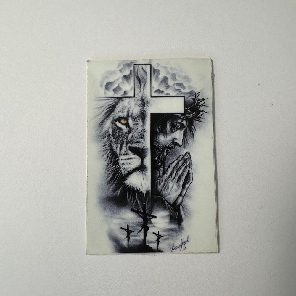 Lion of Judah Jesus Prayer Sticker - Single Piece